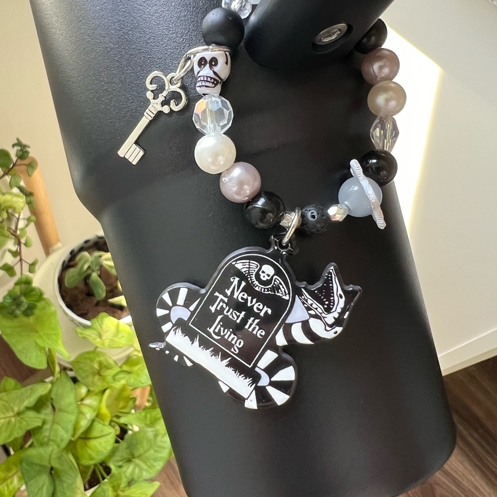๐ญ๐ฐ๐ฅ Disney Stanley cup charms Belle ghost pink Halloween tarot cards! - Picture 12 of 17